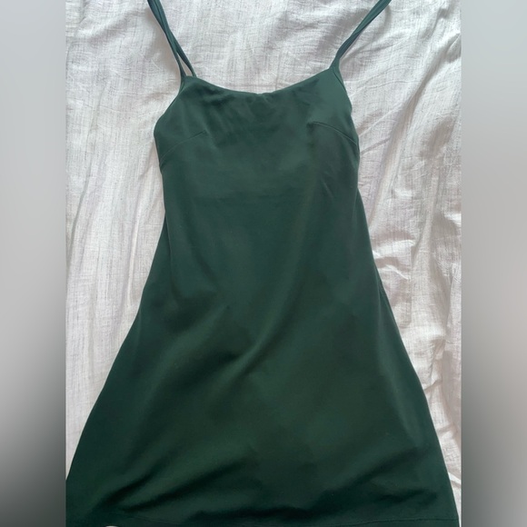 Lululemon Dark Green Slip Dress Size 0 - Picture 1 of 4